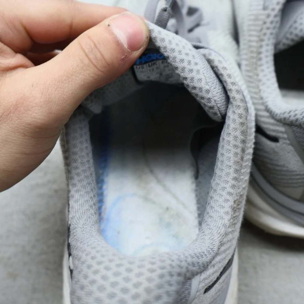 Hoka‎ Mens 13D Athletic Shoes Grey Clifton 9 Mesh Running Lightweight Cushioned